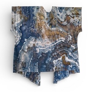 3X Soft Watercolors Rayon Jersey Kimono Jacket, Short Sleeve Light Coverup imagem 2