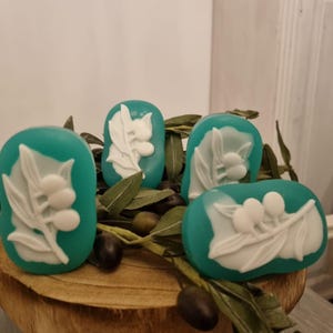 Jabón de oliva hecho a mano aroma de regalo de bienestar hecho a mano