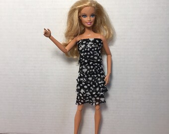 Barbie GREY AZTEC PRINT COTTON  knit CAPRI Pants for Barbie doll new 