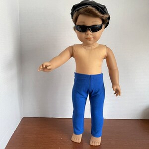 DC, Royal Blue Pants / Leggings 18 Inch Boy Doll Clothes fits American Girl or Boy image 7
