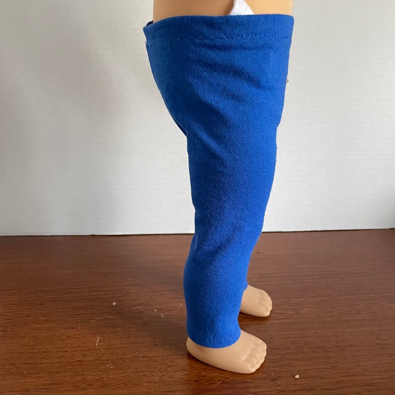 DC, Royal Blue Pants / Leggings 18 Inch Boy Doll Clothes fits American Girl or Boy image 3