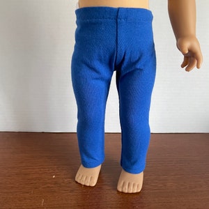 DC, Royal Blue Pants / Leggings 18 Inch Boy Doll Clothes fits American Girl or Boy image 1