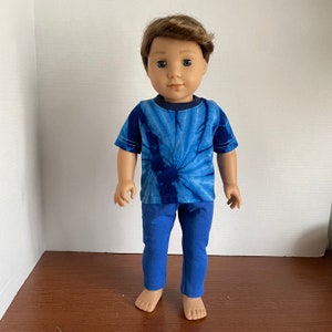 DC, Royal Blue Pants / Leggings 18 Inch Boy Doll Clothes fits American Girl or Boy image 8