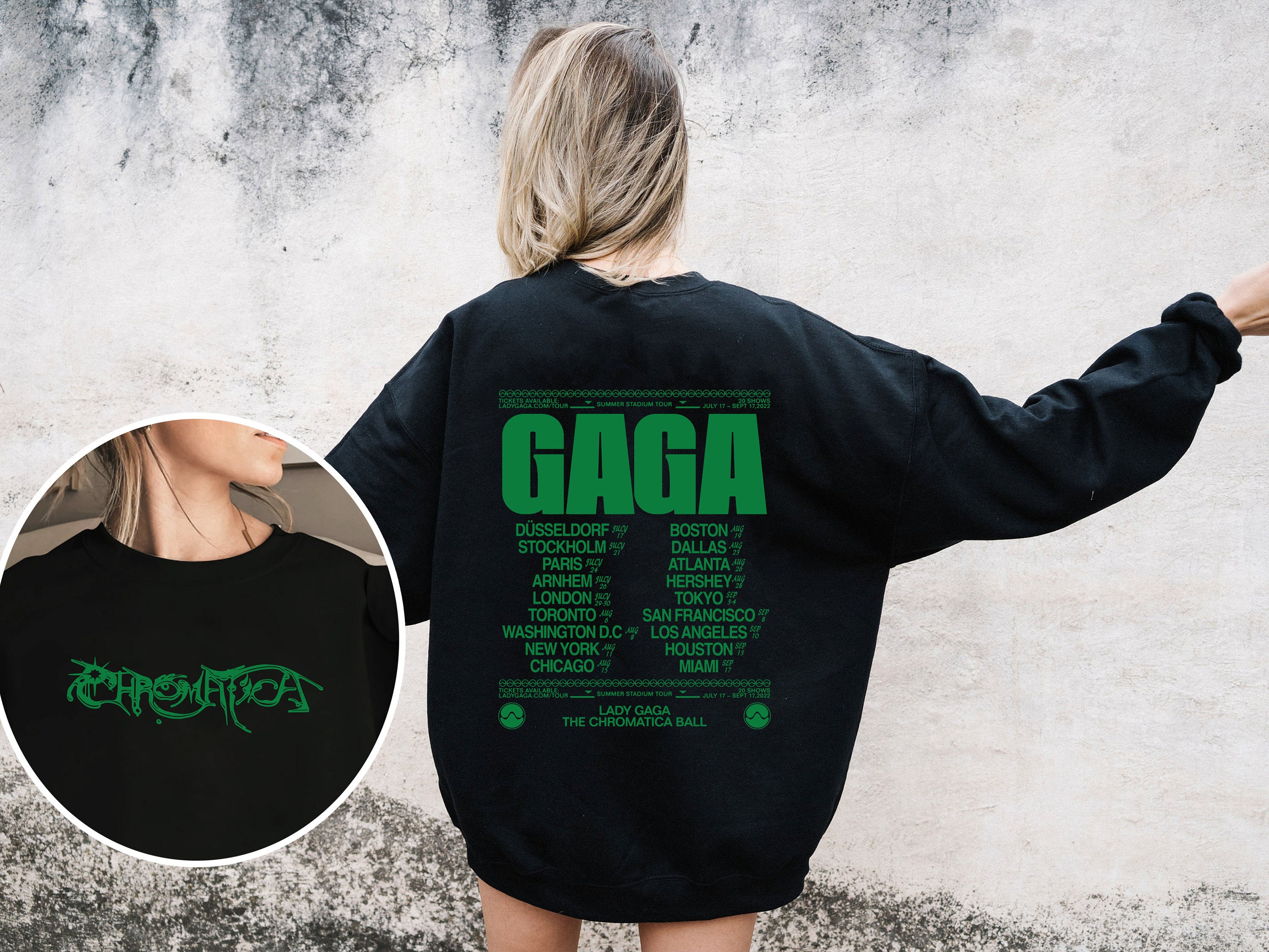 Discover Gaga The Chromatica Ball Tour 2022 Shirt, LD Gaga Tour 2022 Shirt, GAGA Shirt, Gaga Merch, Lady Gaga Tour 2022 Shirt, Sweatshirt, Hoodie