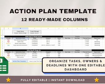 Aufgabentracker Excel, Excel Aufgabentracker | Tägliche To Do Liste, Projektmanagement | Aufgabenplaner