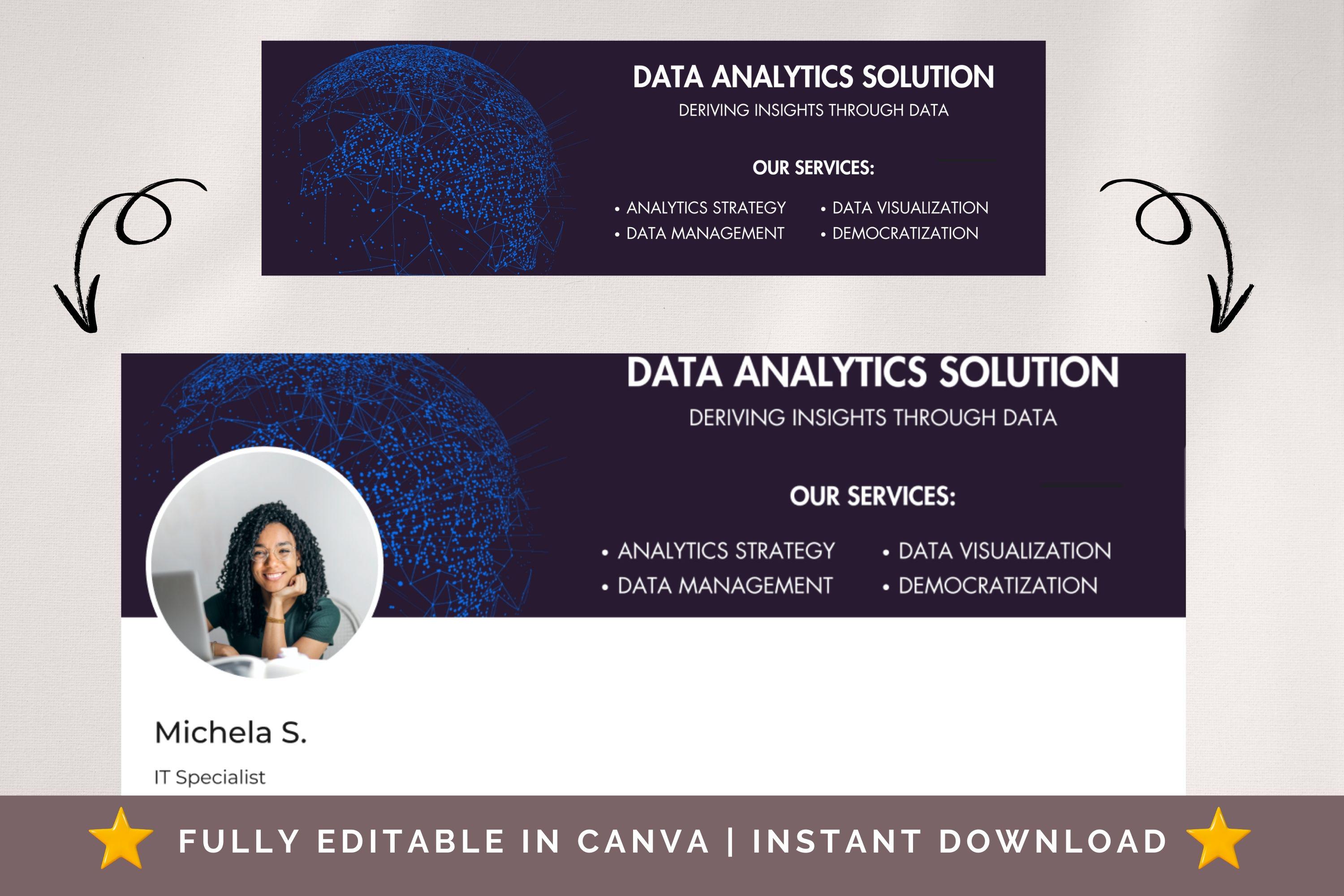 Linkedin Custom Banner Editable Template, Personalized Linkedin Premium ...