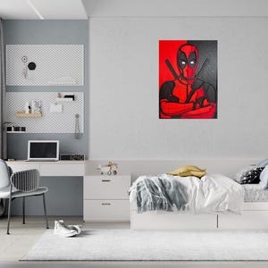 Deadpool 3D Layered Laser Wood Wall Art Designs for Living Room, Office ...