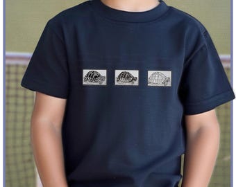 Toddler's Three Turtles Tshirt - Toddlers turtle tee, Unisex reptile t shirt