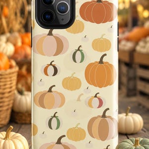 Heirloom Pumpkin iPhone Case, Cottagecore Fall Botanical Cover, Autumn Harvest Protection