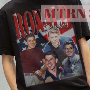 Ronald Reagan Tshirt, Ronald Reagan Vintage Tees, Ronald Reagan Retro Shirt, Retro Ronald Reagan Tees, Christmas Gift Tees, US President Tee