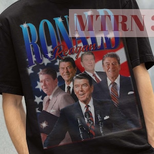 Ronald Reagan Tshirt, Ronald Reagan Vintage Tees, Ronald Reagan Retro Shirt, Retro Ronald Reagan Tees, Christmas Gift Tees, US President Tee