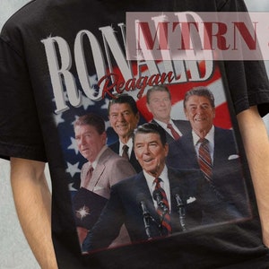 Ronald Reagan Tshirt, Ronald Reagan Vintage Tees, Ronald Reagan Retro Shirt, Retro Ronald Reagan Tees, Christmas Gift Tees, US President Tee