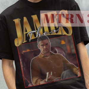 Theo James Retro Movie T-Shirt, Vintage Style