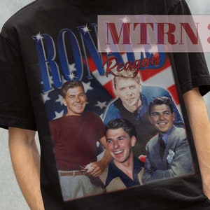 Ronald Reagan Tshirt, Ronald Reagan Vintage Tees, Ronald Reagan Retro Shirt, Retro Ronald Reagan Tees, Christmas Gift Tees, US President Tee