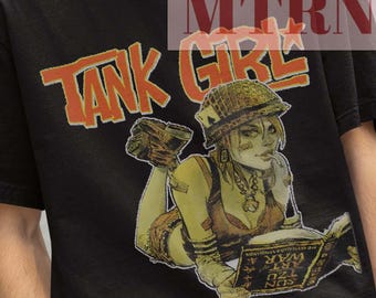 Tank Girl T-shirt, Retro Meme Tee - Etsy