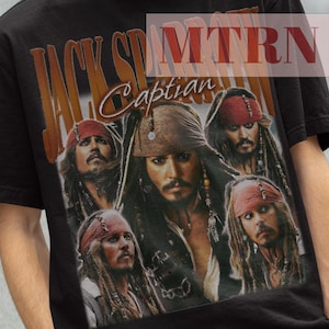 Captain Jack Sparrow Shirt, Jack Sparrow Vintage Tshirt, Jack Sparrow Tees, Jack Sparrow Poster, Johnny Depp Jack Sparrow, Jack Sparrow stl