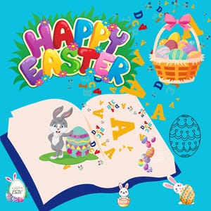 Happy Easter Coloring Pages for Kids – 80 Printable Easter Coloring Sheets, Fun Holiday Activity Book