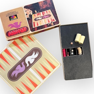 Vintage 1975 Backgammon Board Game