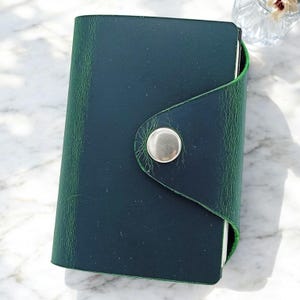Tarjetero de cuero genuino para hombre, billetera para papá, tarjetero de regalo personalizado