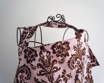 Couture Mama Nursing Cover - Mod Mommy Designs -  Pink Damask