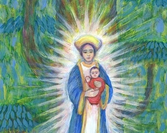Our Lady of Lavang Vietnamese Madonna Catholic Art Print