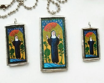 Hildegard Doctor of the Church Medal/Pendant Wearable Icon