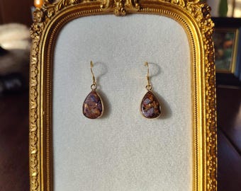 New! Goldtone Teardrop Earrings