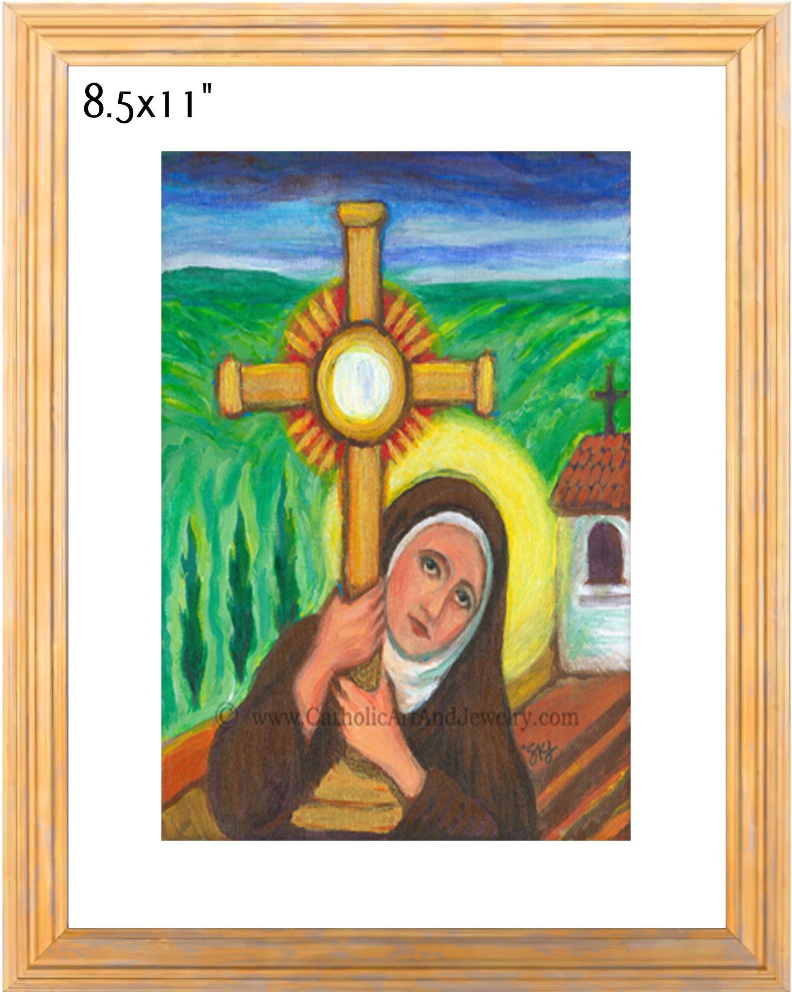 Saint Clare of Assisi Art Print - Etsy