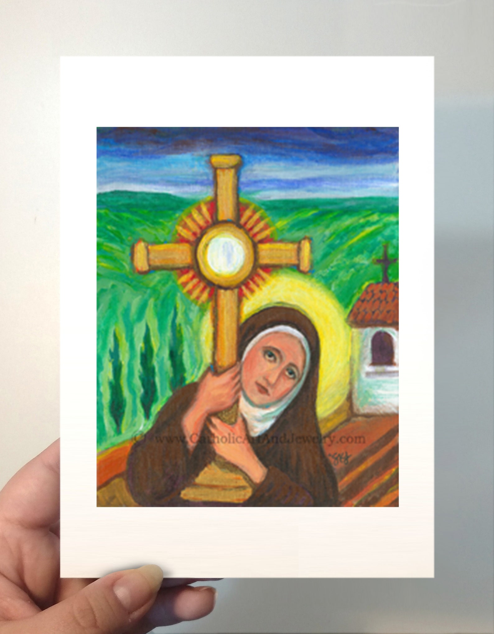 Saint Clare of Assisi Art Print - Etsy