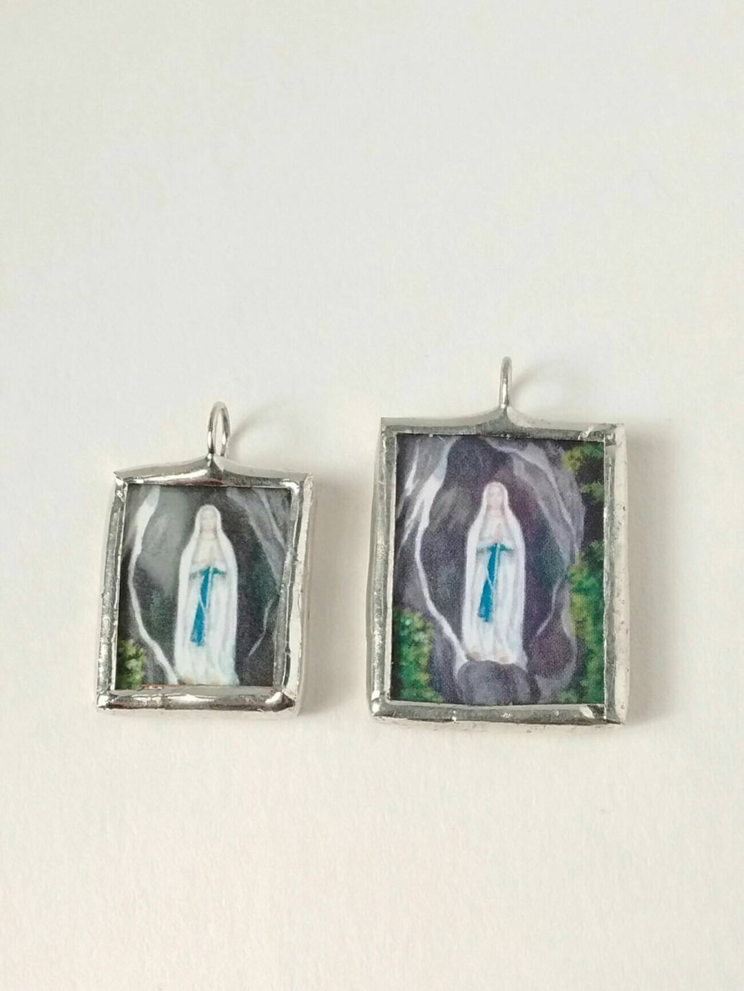 Our Lady of Lourdes Medal - Catholic Necklace - Etsy