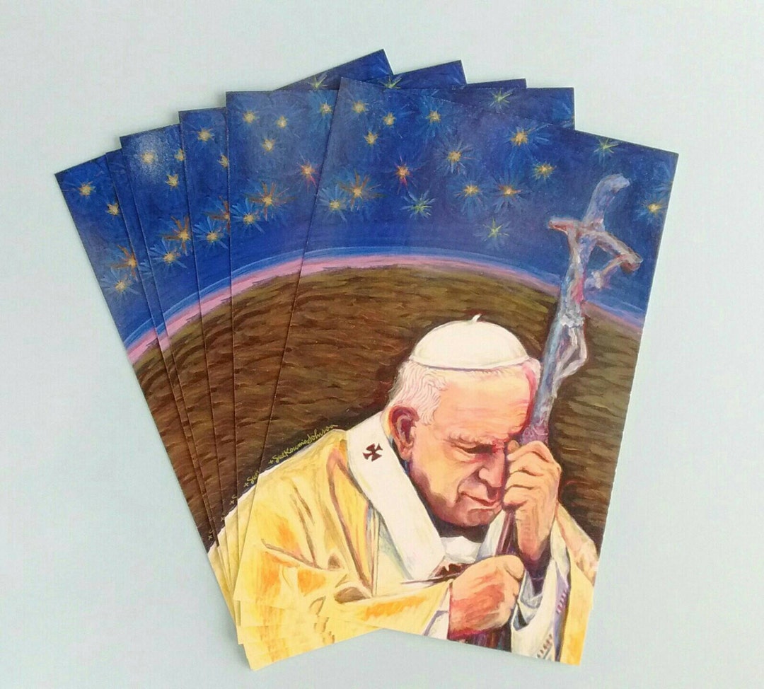 Saint John Paul II Postcards 3 or 10 or 100 - Etsy