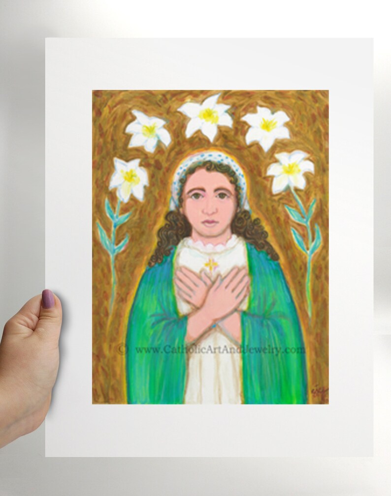 Saint Maria Goretti Catholic Art Print - Etsy