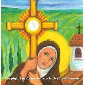 Saint Clare of Assisi Art Print
