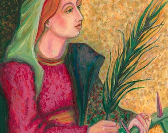 Saint Catherine of Alexandria Original Painting