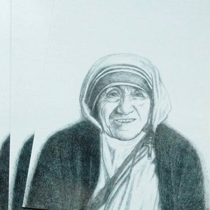 Mutter Teresa 3 oder 10 oder 100 Postkarten