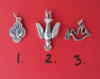 Holy Spirit Dove Medal or Necklace