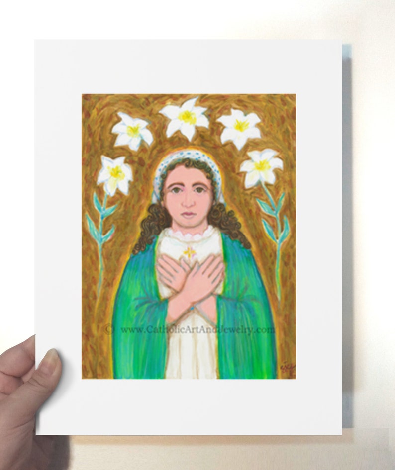 Saint Maria Goretti Catholic Art Print - Etsy