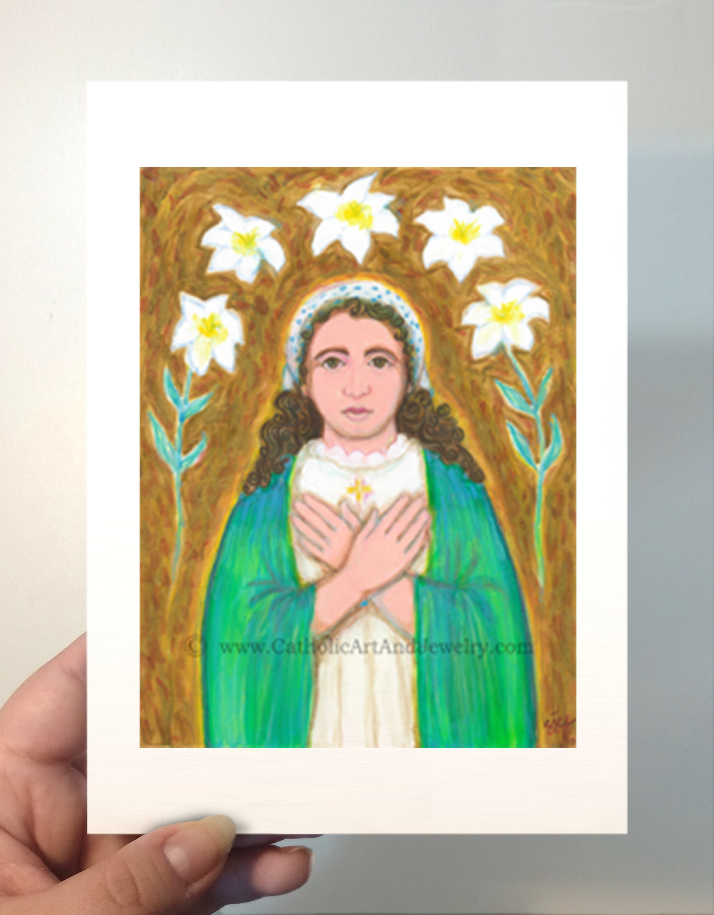 Saint Maria Goretti Catholic Art Print - Etsy