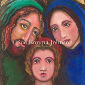 Holy Family Art Print