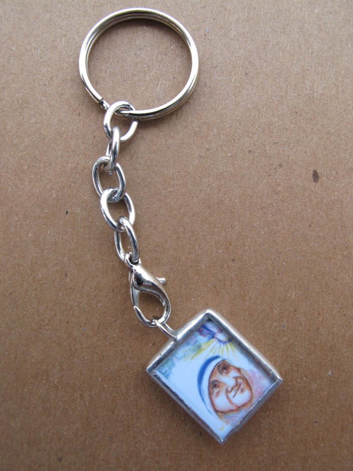Key Ring And/or Thick Glass Keychain for Medals Etsy