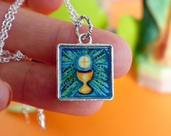 Eucharist Medal on Chain
