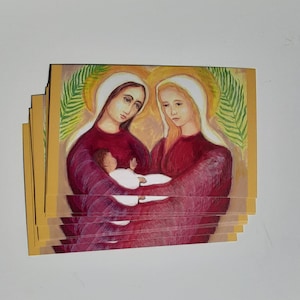 New! Saints Perpetua and Felicity Holy Cards – by Sue Kouma Johnson – pack of 10/100/1000