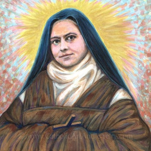 Saint Elizabeth of the Trinity - Carmelite Nun - Catholic Art Print