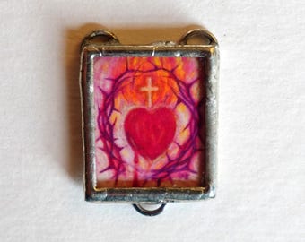 Sacred Heart Rosary Centerpiece