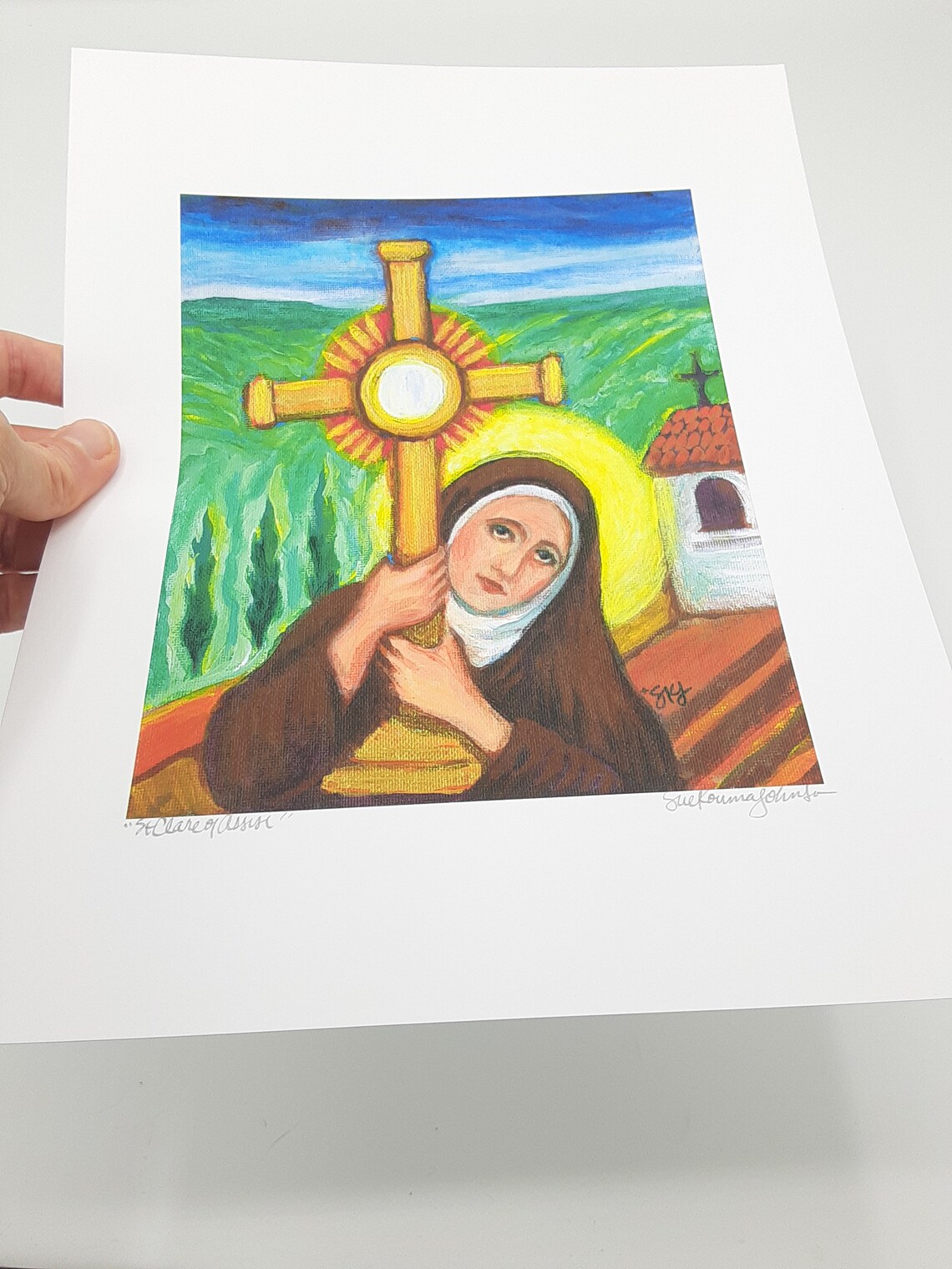 Saint Clare of Assisi Art Print - Etsy