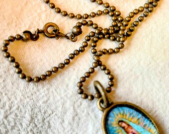 Our Lady of Guadalupe Mini Necklace