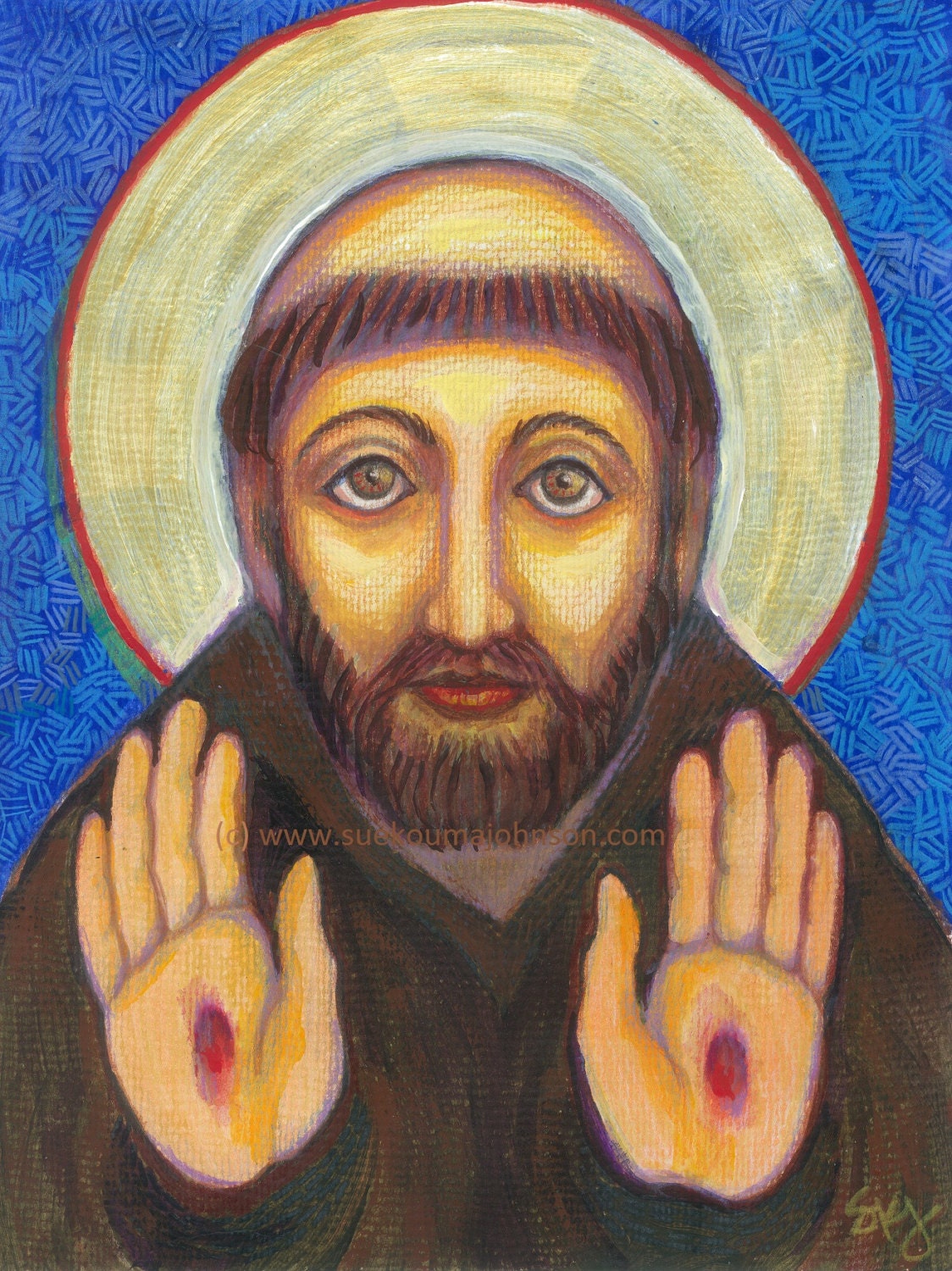 The Blessing of Saint Francis Art Print