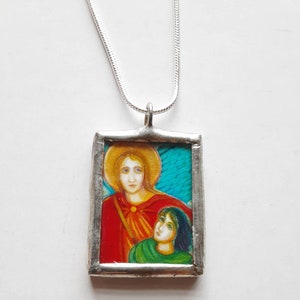 Saint Raphael - Angel Raphael - Patron of Marriage - Travel - Healing - Soldered Medal - Catholic Jewelry