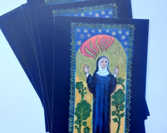 Hildegard von Bingen 3 or 10 or 100 Postcards