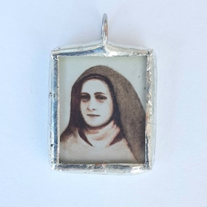 Saint Therese Sepia-tone Medal